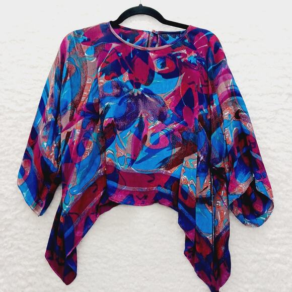 Kimono Blouse Dilemma Bold Lagenlook Y2K Whimsycore Dopamine Dressing Chic Boho - Picture 9 of 12